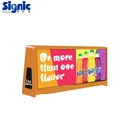 movie signs chine message double side board p2.5mm roof advertising wireless light hd video taxi top led display