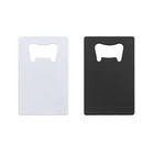 small quantity OEM custom design aluminum stainless steel bottle opener credit card keychain