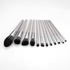 Shenzhen Rose Silicon Eye Liner Brush Shenzhen Makeup Brushes Rose Gold Eyelash Refillable Powder Quality Make Up Purple Set