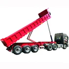 CIMC Huajun dump trailer /40ton 60tons 3 axle coal dump semi trailer rear dumping semi-trailer