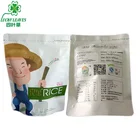 custom made plastic rice packaging bag stand up aluminum foil pouch with zip lock