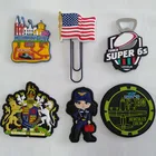 OEM Personalized PVC Rubber Refrigerator Magnet Custom US Flag Fridge Magnet Silicone Clip