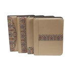 Hot stylish cheap business PU leather traveling folder A4 leather portfolio