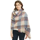Amazon latest designs wholesale large polyester winter scarf