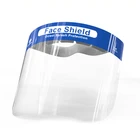 transparent safety full clear disposable protection plastic protective visors face shield