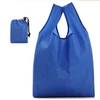 2020 eco friendly t-shirt shopping bag nylon folding up shopping bag with pouch