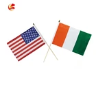 Hot Sale 100% Polyester fan cheering hand waving usa flag new