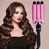 Hair Straightener with Crimping LCD Professional Triple Barrel Curling Iron Ceramic Hair Waver Big Waving Styling Tools Crimper