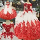 Glowing Long Sleeve Plus Size Bag Dongguan White And Red Rose Wedding Dresses