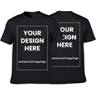 Temperament personalized 100% cotton unisex gym custom logo design white t shirt printing women