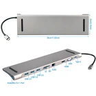 Polybag Hdmi Mobile 10 in 1 USB Type C Hub to HDMI 4K USB 3.0 TF HDMI VGA RJ45 Adapter Dock for Laptop Mobile Phone