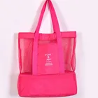 2019 new design 600D fabric insulated shopping bag cooler with Dual Zipper