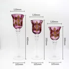 Wedding Thermal Transfer Printing Tall Stand Pillar Holder Candlestick Crystal Wedding