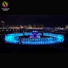 outdoor colorful floor dry fountain design with PLC programmed water fountains