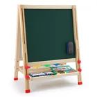 Hot Sell Wooden blackboard Double-Sided Magnetic Drawing Board Color Frame wooden blackboard