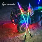 Bluetooth Control Dancing RGB Color LED Whip Flag on ATV