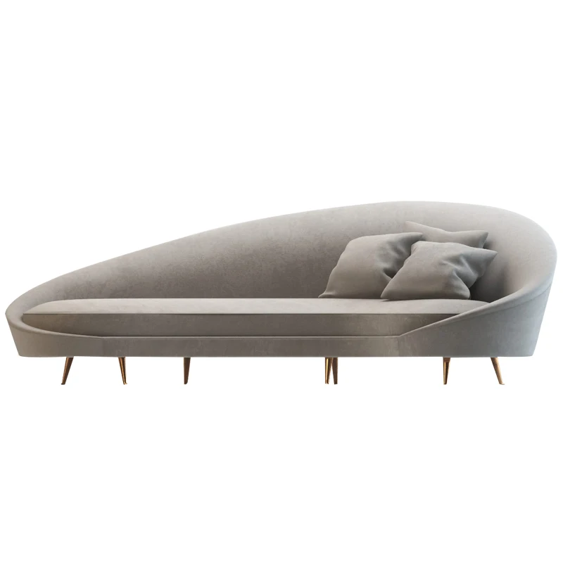Francés estilo moderno curva sofá seccional sofá de la Sala