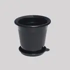Pots 10 Classic Flower Pots Planters Plastic Garden Round 8cm 9cm 10 Cm Plastic Flower Pots