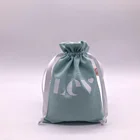 Satin Lined Drawstring Cotton Gift Pouch Wholesale