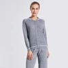 Guoou Knitwear Twinset Ladies Merino Wool Sport Sweater Suit For Women