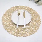Woven Placemat Well Designed Trendy Handmade Decorative Woven Round Paper Placemat