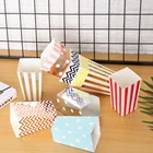 Low cost popcorn paper bag kids party paper bag kraft for food pack