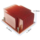 Fqy カスタマイズ産業用コンピュータ cpu ラジエーター冷却フィルム led レーザーチップ銅ヒートシンク