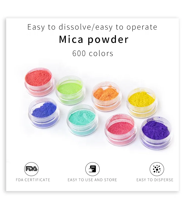 Cnmi Epoxy Resin Pigment Skin Safe Mica Powder Dye For Art Soap