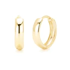 Silver Jewelry Manufacture 14K&18K Gold Vermeil Huggies 925 Sterling Silver Plated Bold Hoop Earrings