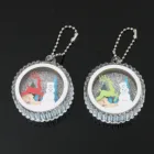 Glitter Eco-Friendly Transparent 3D Charm Anime Blank Clear Make Your Own Custom Printed Acrylic KeyChain