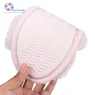 Colorful plush home indoor shoes slippers for females