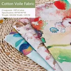 Printing 100%Cotton Woven Voile Fabric Garment