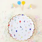 yellow biodegradable lunch dinner party disposable eco friendly paper plates