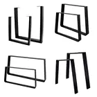 Desk Legs Metal Furniture Base Cast iron Powder Coating Black U Shape Dining Table Leg in Furniture Legs