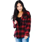 Shirt And Plaid Shirt Autumn And Winter Loose Lapel Hair Plaid Women Shirt Coat