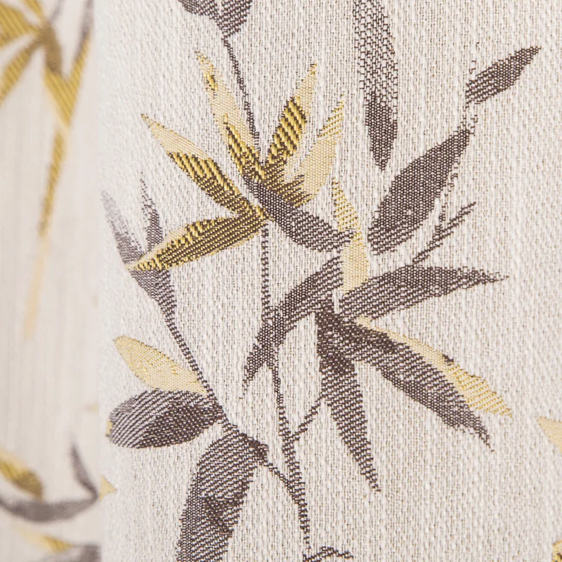 2020 wholesale price window curtain jacquard leaves curtain