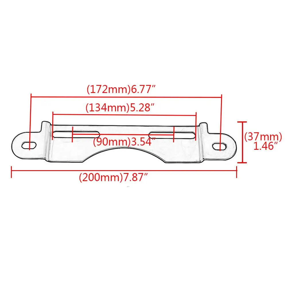 Black Steel License Plate Mount Holder Bracket Fit For KTM 250/390/690/790/1090/1290