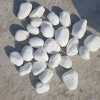Top quality landscape white pebble , snow white landscape pebble stone in Cobbles & Pebbles