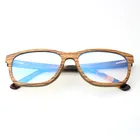 GJWS021 HD Waterproof Strong Custom Logo Natural Wood Frame Glasses Anti Blue Light