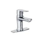 CYEN Chrome Plated Deck Mounted Single Handle Hot and Cold Water Mixer Bath Shower Faucets for Bathroom