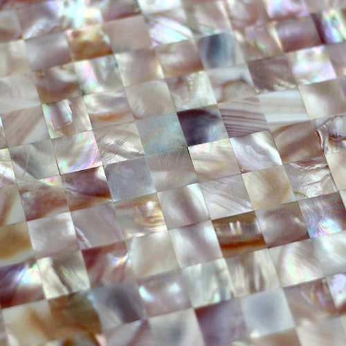 Luxury Crazy Mother Of Pearl Shell Mosaic Seamless Style With 300*300mm For Kitchen Tile Counter