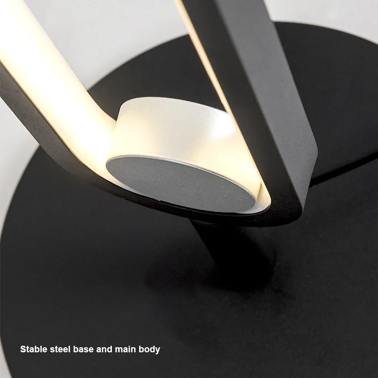 Nordic style slim linear dimmable desk lamp for bedroom LED table light