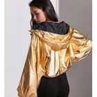 400T shiny high quality foil printing taffeta fabric for down jacket and fashion coat