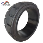 4 wheel electric industrial car press on rubber tyre 21X8X15
