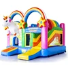 large air inflatable bouncer with slide for kids funny playing, inflatable castle bouncy pirate ship