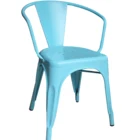 Cheap and Stackable Restaurant Armrest Metal Dining Chair