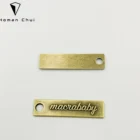 Eco-friendly Custom Embossed Engraved Hijab/clothing Metal Plate Logo