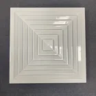 Hvac tools ceiling diffuser deflector air diredctional air inlets square 4 way diffusers