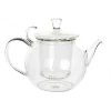 Teapot and syringe glass teapot for loose tea or tea display 800ML full glass hand-blown teapot
