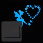 fairy wall stickers adhesive fluorescent sticker custom switch sticker